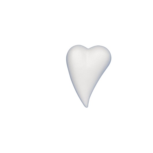 Styrofoam heart curved 8x5cm